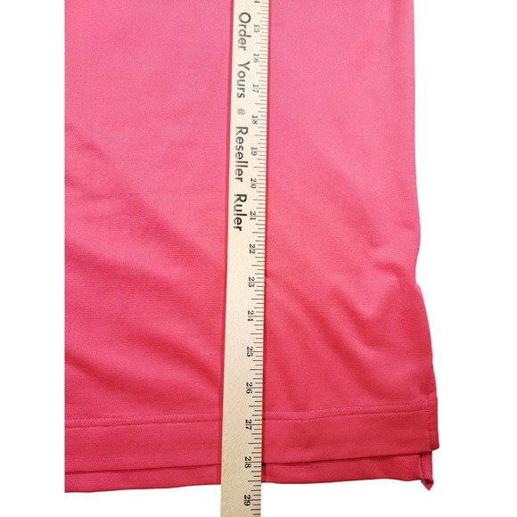 FootJoy Men's Golf Polo Shirt Pink Athletic Fit Size Medium - Picture 5 of 7